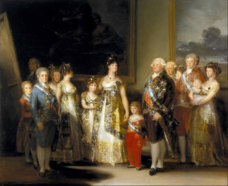 Francisco de Goya Charles IV of Spain and His Family Sweden oil painting art